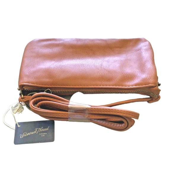 NEW Universal Thread WALLET ON STRING Crossbody Wristlet Handbag Purse Brown NWT - Picture 4 of 6
